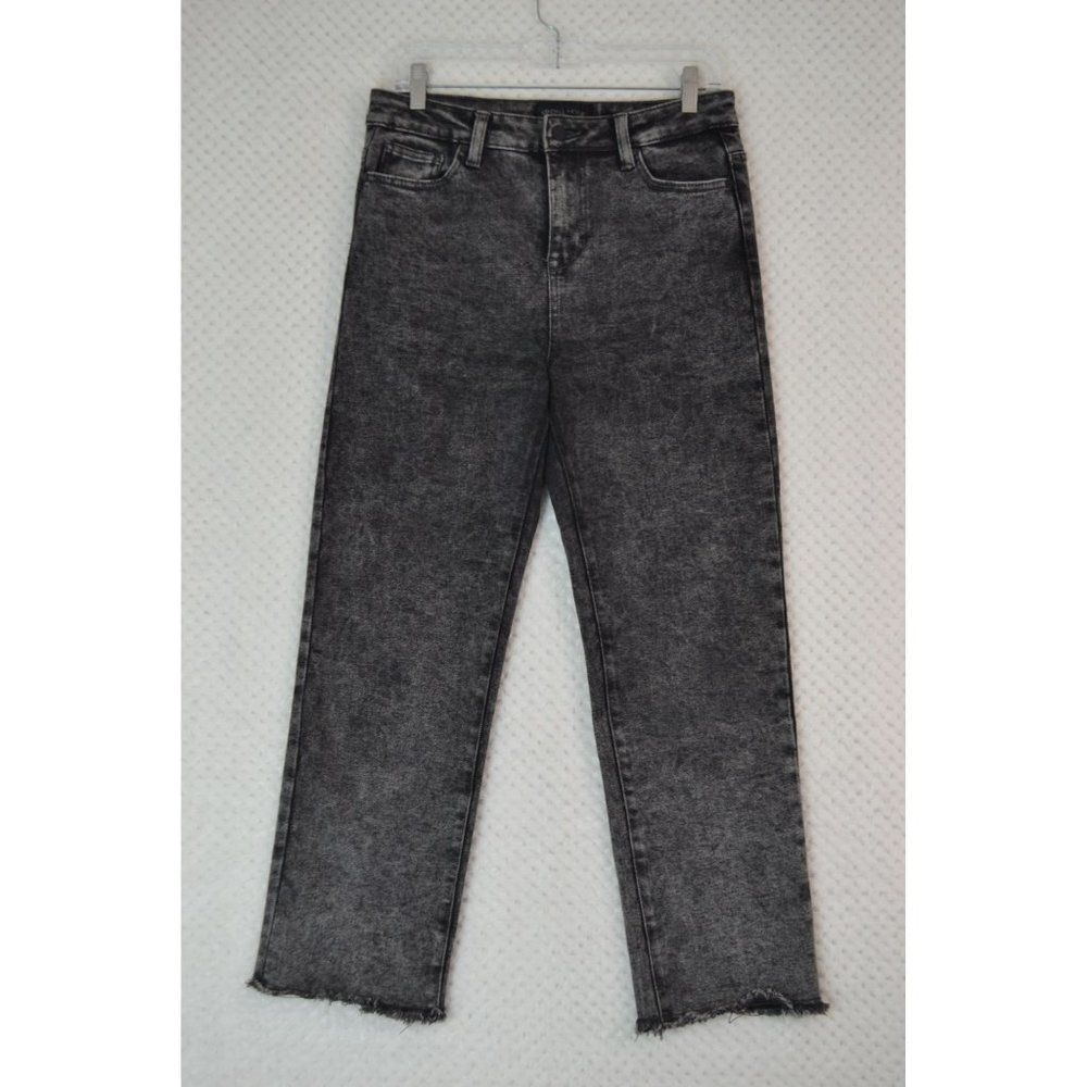 Kendall & Kylie Women's 28 Light Acid Wash High Rise Straight Leg Jeans